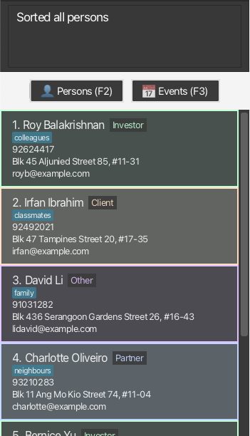 sort by name in descending order